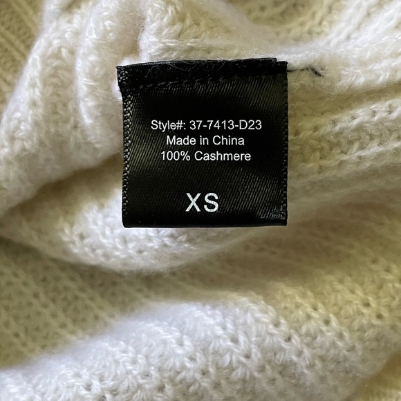 JENNI KAYNE-Cashmere Half Zip size xs - Picture 6 of 8